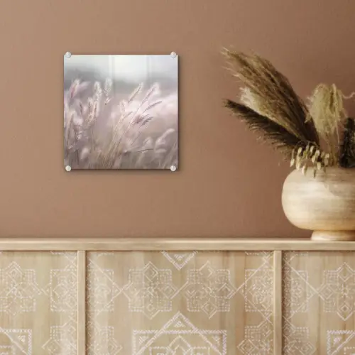 Graspluimen - Wind - Beige - Mistig plexiglas 5mm klein -sfeer5