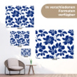 Floraal - Modern - Blauw tuinposter los doek klein 239 -Xsfeer9_DE