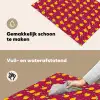 Rood - Donker - Patroon - Sinaasappels Inductie beschemer met haakjes klein 777 -ky-schoon-nl