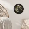 Garnalen - Zwart - Goud - Dieren Akoestische PET Vilt - Rond klein -sfeer4