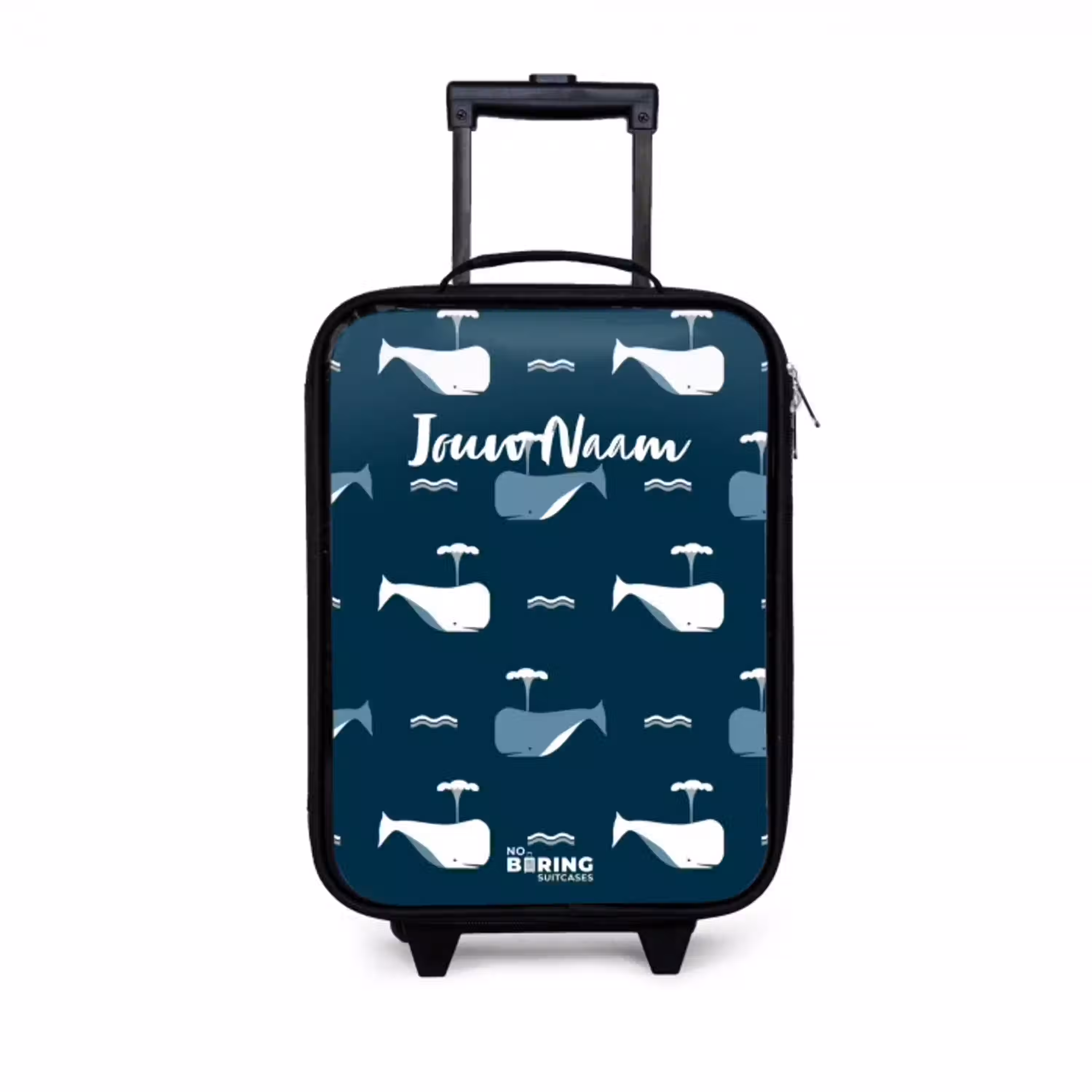 Walvisweelde Kinderkoffer - Zwart klein -3d