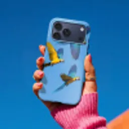 Papagaai - Vliegen - Blauw - Geel Toughcase MagSafe Apple iPhone 17 Pro Max klein -Sfeer1V