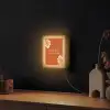 Oranje - Wijntje - Quote Light Box met kabel (Wandlamp) klein -sfeer1
