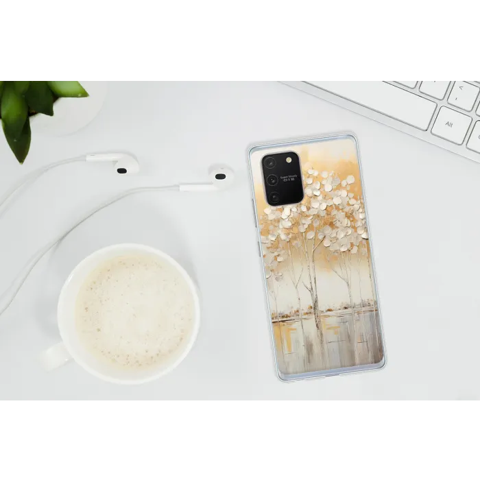 Bomen - Kunst - Acryl - Natuur Telefoonhoesje Samsung Galaxy S10 Lite klein -oordopS10Lite