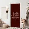 She plans she glows she achieves - Rood - Cursief deurposter klein -sfeer6