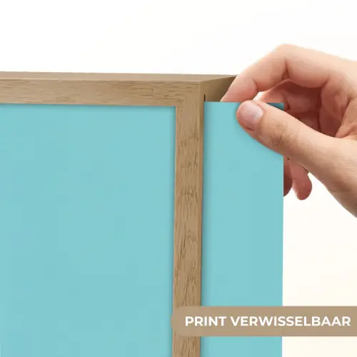 Ijsje - Stokje - Sprinkles - Lichtblauw Light Box met batterij (Wandlamp) middel -USP_websiteprintNL