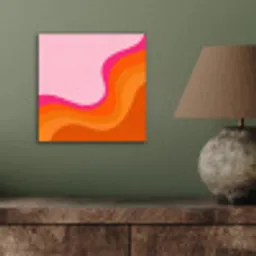 Retro - Waves - Kleurrijk aluminium wit klein -sfeer2