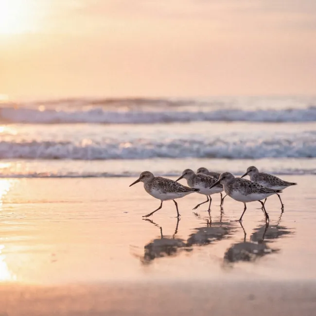 Behang - Zee - Vogels - Strand