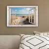 Raam - Zee - Kust - Natuur - Doorkijk - Strand - Waddenzee canvas 2cm klein -sfeer3