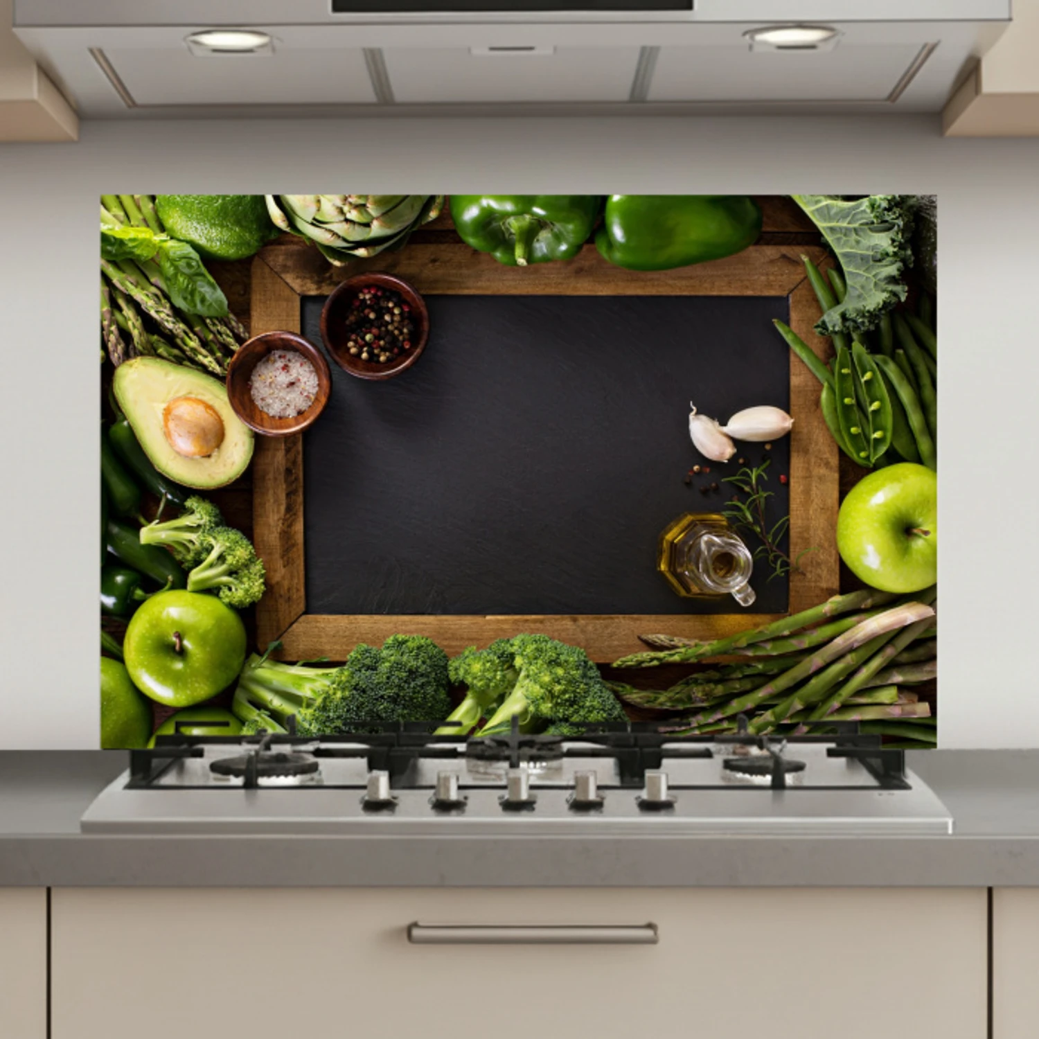 Fruit - Krijtbord - Groente keuken achterwand spatscherm klein -3d_website