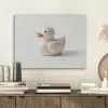 Badeend - Minimalistisch - Wit PET vilt klein -sfeer1