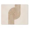 Symmetrische bocht - Koperkleurig muismat rubber klein -3d