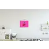 Kers - Roze - Fruit textielposter latten blank klein -kinderkamer