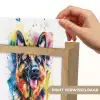 Hond - Verf - Dieren - Kleurrijk - Duitse Herder Light Box met kabel (Kinderlampje) klein -USP_websiteprintNL