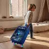 Blauw buitenaards wezentje onder sterrenhemel Kinderkoffer - Blauw klein -sfeer1