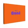 See the good - Paars - Oranje - Smiley canvas 2cm klein -z3d