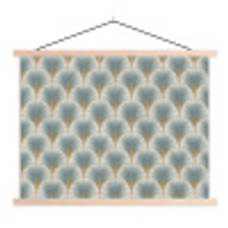 Waaier - Klassiek - Blauw textielposter latten blank klein 122 -3d