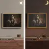 Ijsbeer - Hoed - Bril - Stoel Light Box met batterij (Wandlamp) middel -sfeer3