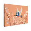 Vogel - Bloesemtakken - Warm - Kleurrijk canvas 2cm klein -z3d