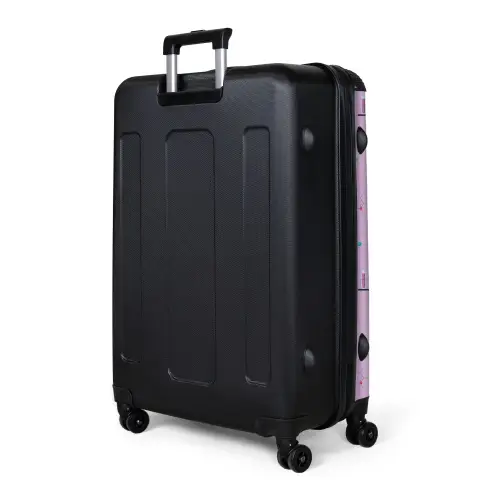 Laboratorium en wetenschapspatroon op paarse achtergrond NBS - Large koffer - Volwassenen Unisex groot -product4
