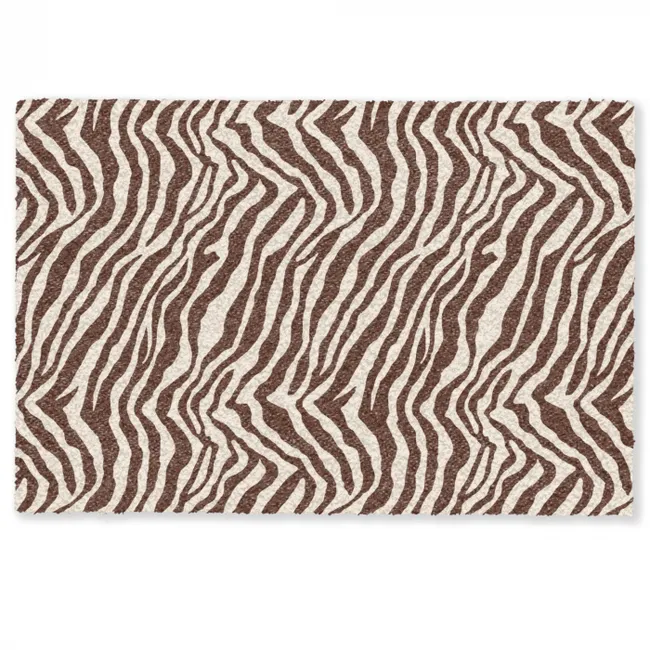 Deurmat - Zebra - Patroon - Zwart - Wit