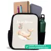 Walvis in pastel beige kleuren Rugzak - Zwart middel -inhoud_NL