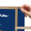Raket - Blauw - Sterren Light Box met batterij (Wandlamp kind) middel -USP_websiteprintNL
