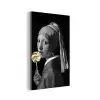Meisje met de parel - Johannes Vermeer - Lolly - Goud aluminium wit klein -3d