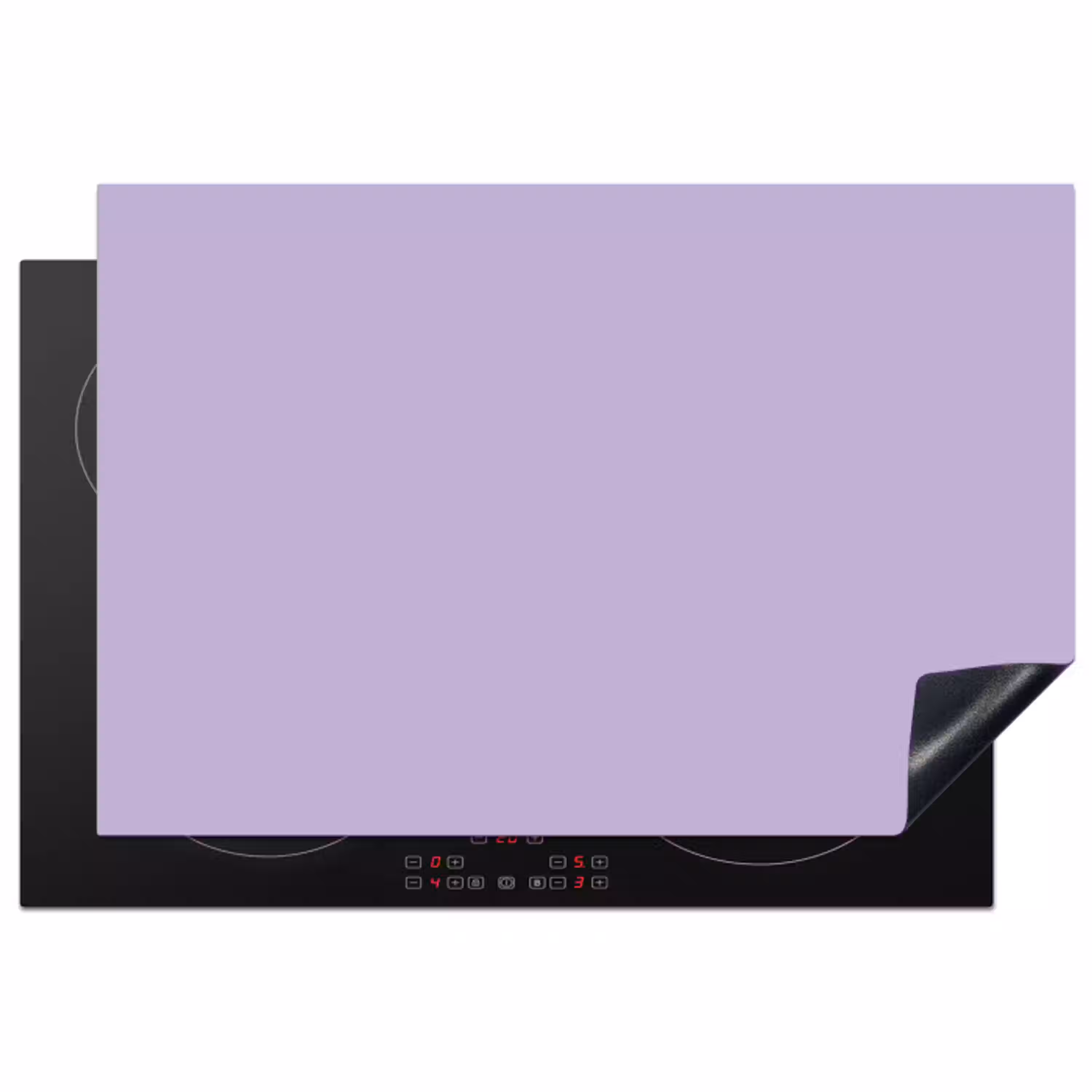 Pastel - Lilac - Paars Inductie beschermer vinyl 3mm klein 276 -3d