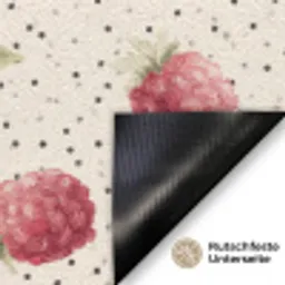 Framboos - Stippen - Rood Deurmat klein 898 -antislip_DE