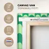Bogen - Groen - Gestapeld canvas 2cm xxl 828 -sfeer2