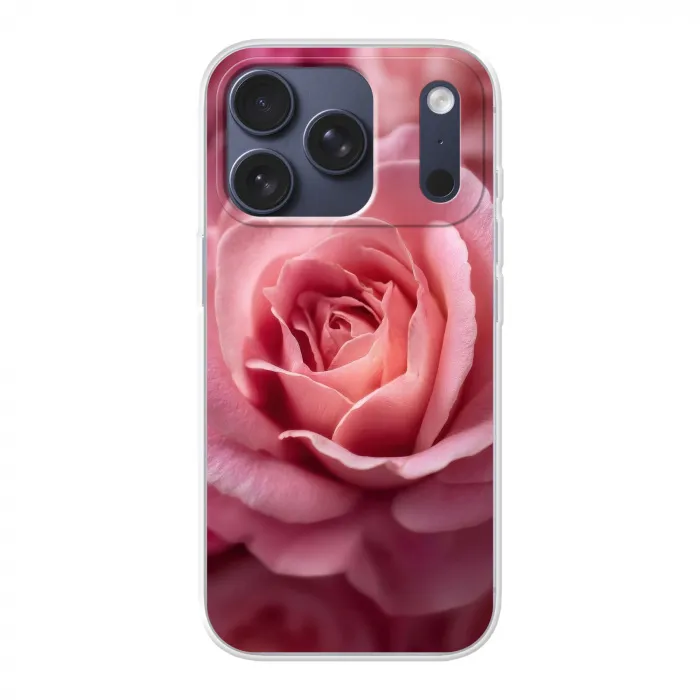 Roze - Roos - Romantisch Telefoonhoesje iPhone 17 Pro klein -3d