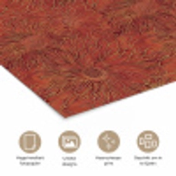 Oosters - Bloemen - Terracotta poster papier klein 62 -closeup_NL