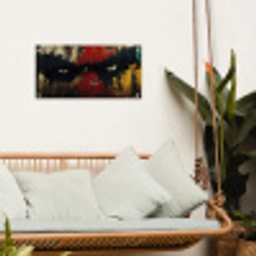 Graffiti - Ogen - Abstract tuinposter los doek klein -sfeer7