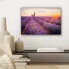 Lavendel - Zonsondergang - Bloemen - Paars canvas 2cm klein -sfeer6