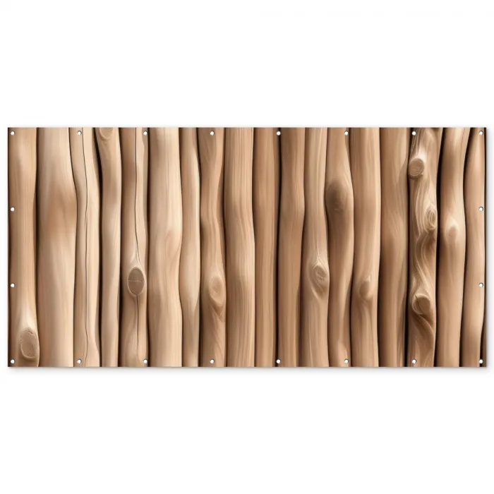 Hout - Stam - Lichtbruin Balkonbeschermer Duitsland klein -zz_3d