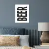 Bier - Japandi - Decoratie - Zwart poster papier klein -sfeer2