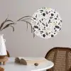 Terrazzo -  Patroon - Kleurrijk - Klei Wandcirkel behangsticker klein 186 -sfeer3