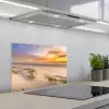 Avondgloed over Duin en Zee keuken achterwand spatscherm klein -3d_schuin