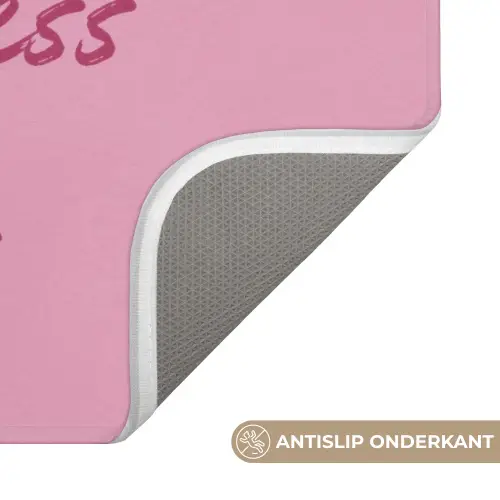 Eat me out don't stress me out - Roze - Handgeschreven Badmat klein -USP_AntislipNL