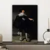 Het huwelijksportret van Marten Soolmans - Rembrandt van Rijn canvas 2cm klein -sfeer6