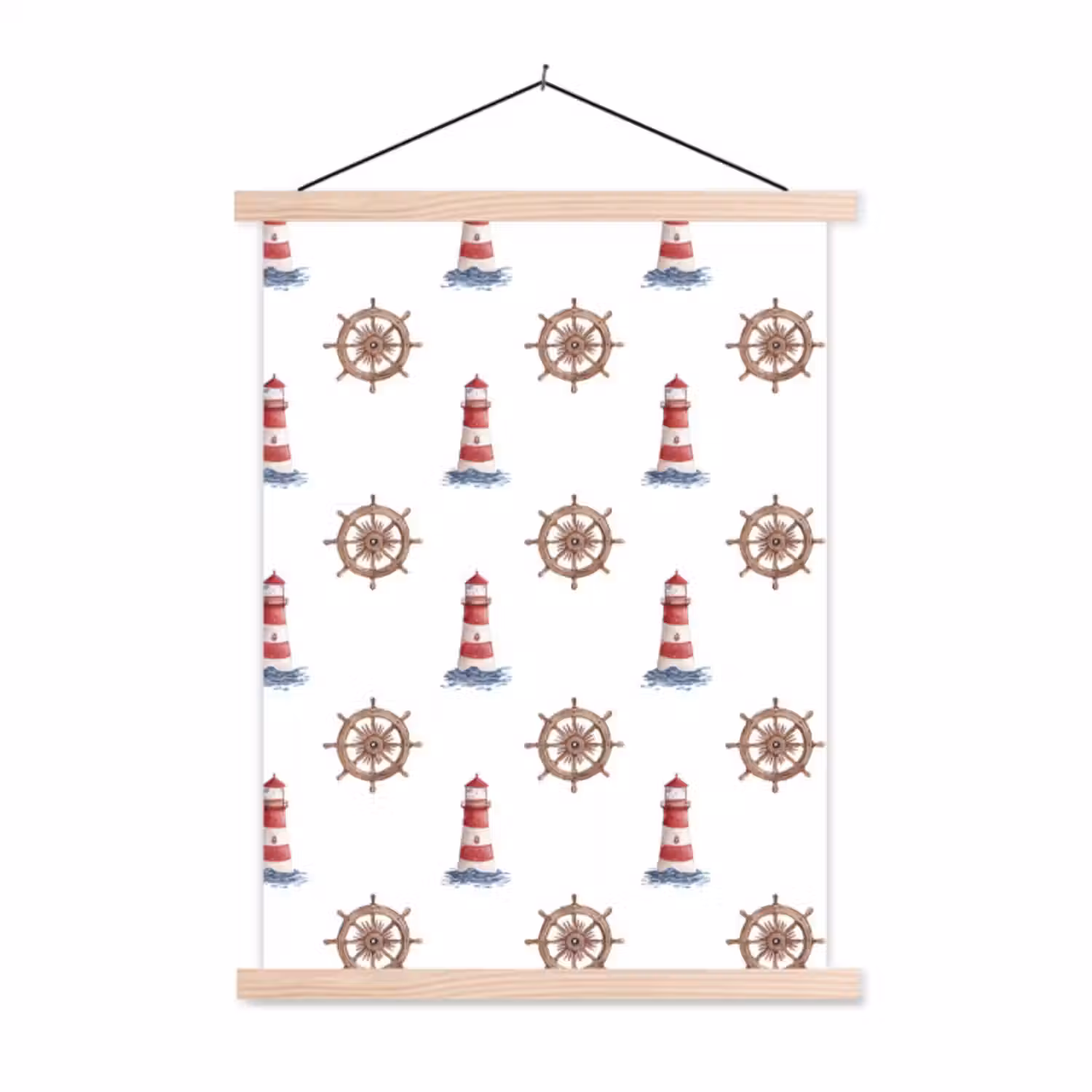 Hanging Poster - Nautical - Classic - Red