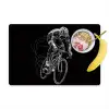 Lijntekening - Wit - Wielrennen - Snelheid Placemat vinyl groot -zzzproduct_Kitchenyeah-website