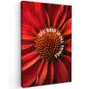 Close up - Bloem - Quote - Rood Tuinposter op houten frame 2 cm dik klein -3d