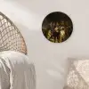 De Nachtwacht - Schilderij van Rembrandt van Rijn Wandcirkel kunststof plaat 5mm dik klein -sfeer5