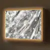 Abstract - Diamant - Luxe - Modern - Zilver Light Box met batterij (Wandlamp) middel -z3d_website