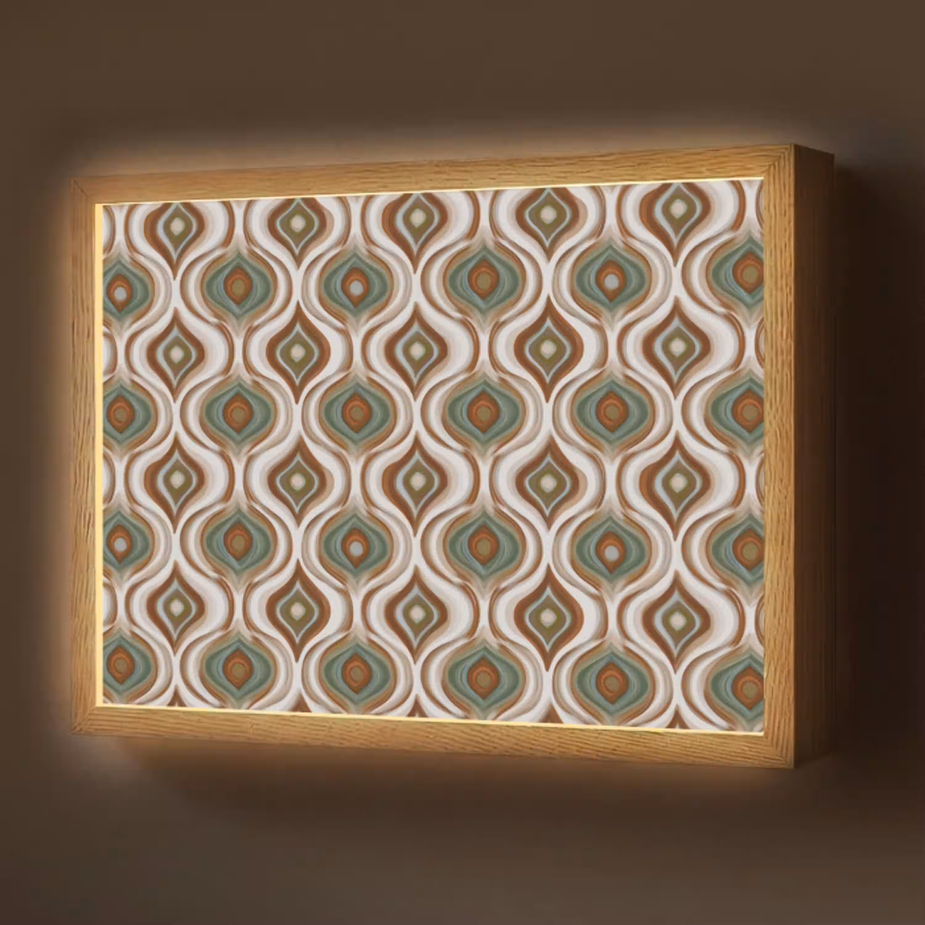 Motief - Patroon - Kleurrijk Light Box met batterij (Wandlamp) middel 907 -z3d_website