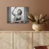 Vrouw - Spaghetti - Zwart - Wit PET vilt klein -sfeer4