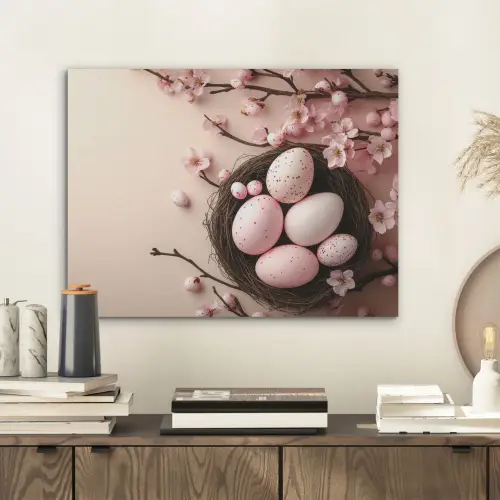 Roze - Bloesems - Eieren PET vilt klein -sfeer1