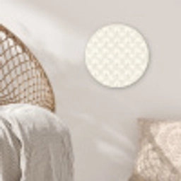 Patroon - Bloemen - Beige Wandcirkel kunststof plaat 5mm dik klein 188 -sfeer5